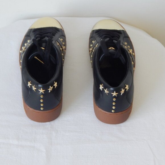Michael Kors Frankie Stripe Leather Studded Low Top Lace-up Sneaker Shoe NIB - Picture 7 of 11